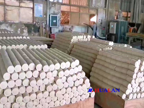 Wood chips after briquetting press machine